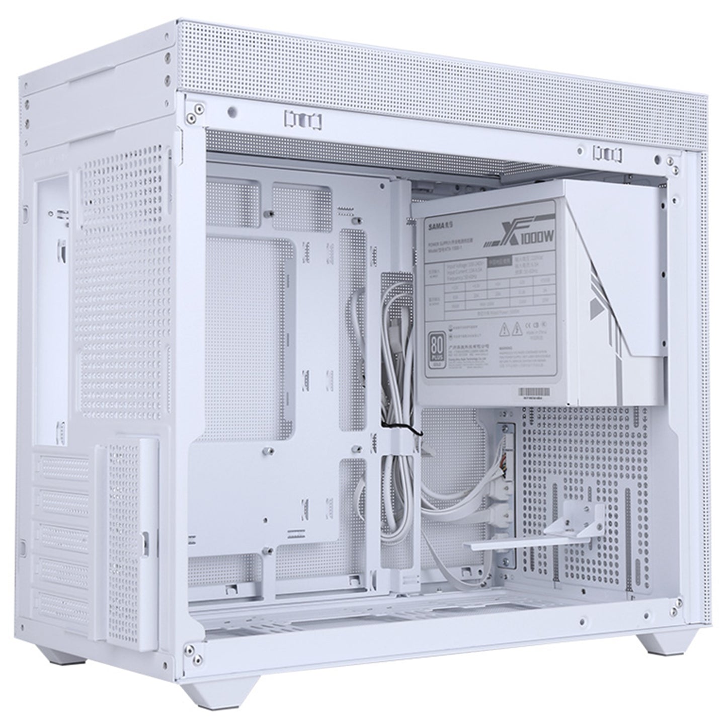 SAMA IM01 Pro Black Micro ATX Mid Tower Computer Case Type-C USB3.0*2 MATX PC Case, 1x120mm Silent High Airflow Fan Pre-installed