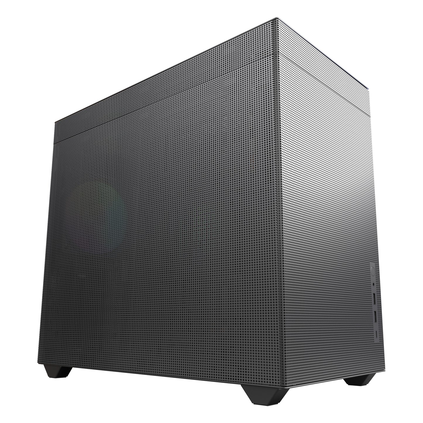 SAMA IM01 Pro Black Micro ATX Mid Tower Computer Case Type-C USB3.0*2 MATX PC Case, 1x120mm Silent High Airflow Fan Pre-installed